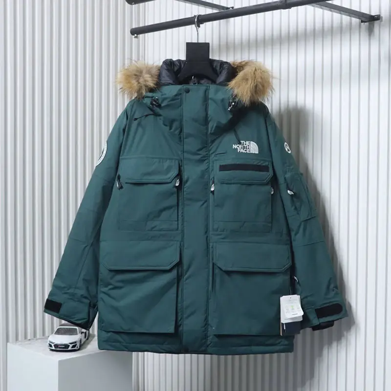 TNF Limited Polar Collaboration Workwear Fur Collar Hooded Down Jacket