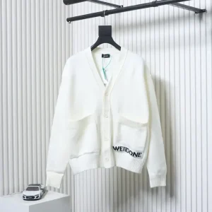 WE11 DONE Logo Embroidered Sweater/Knit