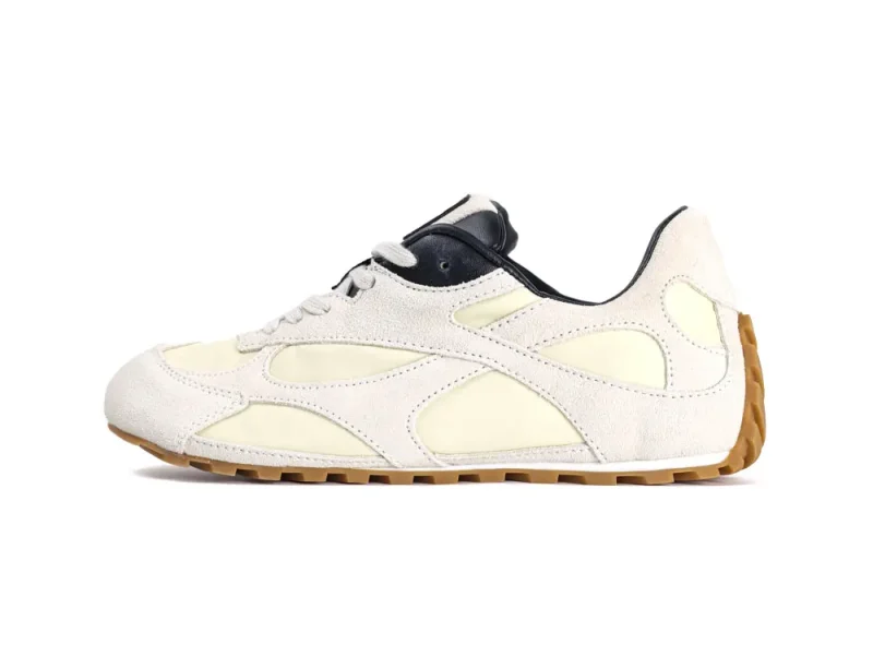 Front view of the inside of the left shoe