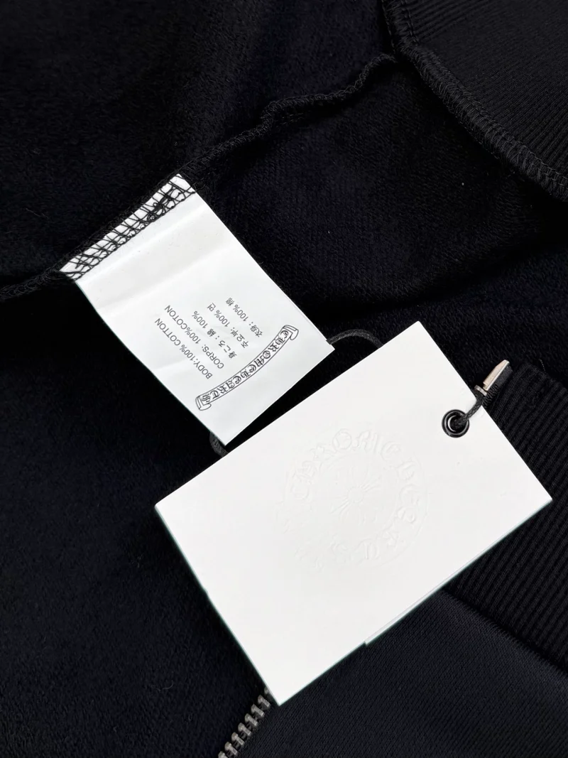 Black hoodie with zipper detail