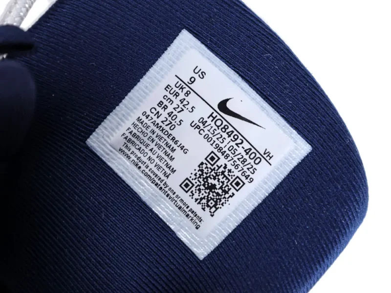 Stylish navy and yellow sneaker design