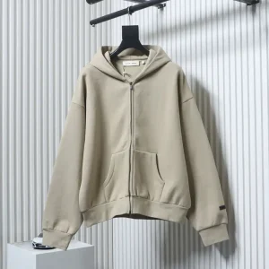 Fear of God Essentials Metallic-Coated Cardigan Sweatshirt