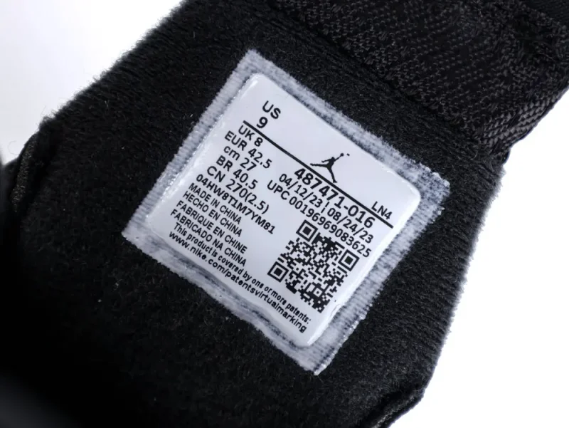 the size label