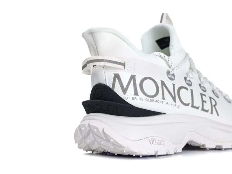 White sneaker with Moncler branding
