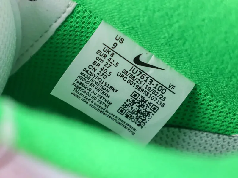 the size label