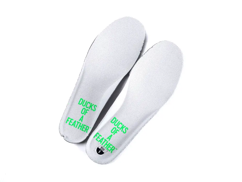 the white outsole