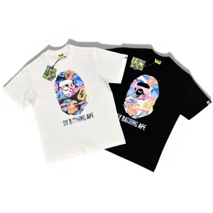 BAPE Color Camo Ape Head Tee