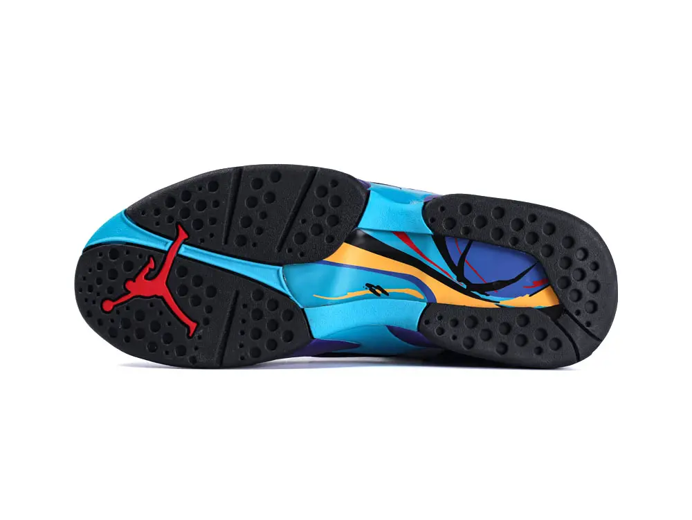 the black and blue outsole