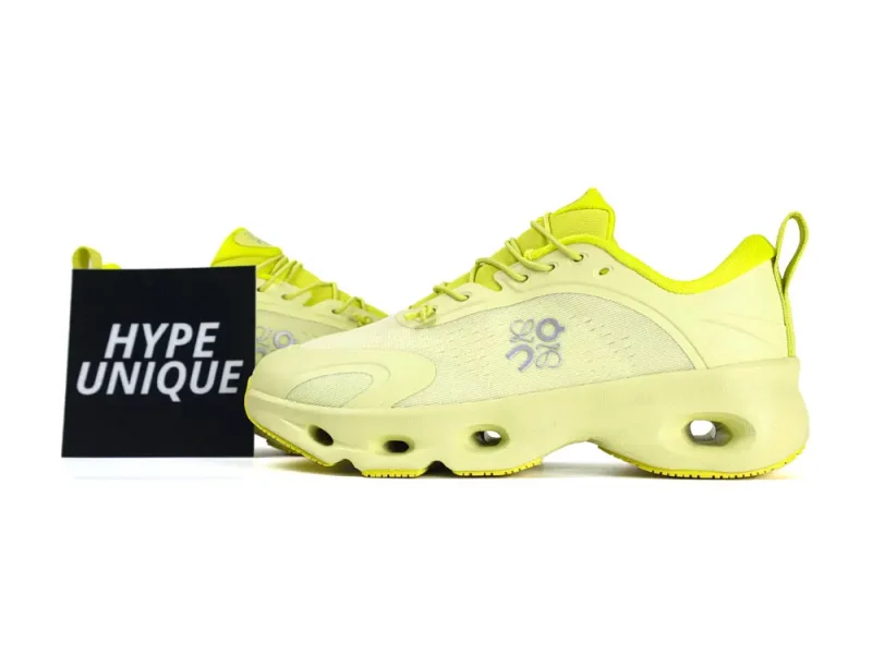Light blue athletic sneaker with design