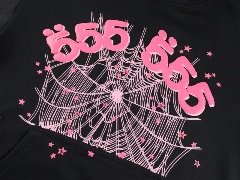 Pink web SP5DER spider logo
