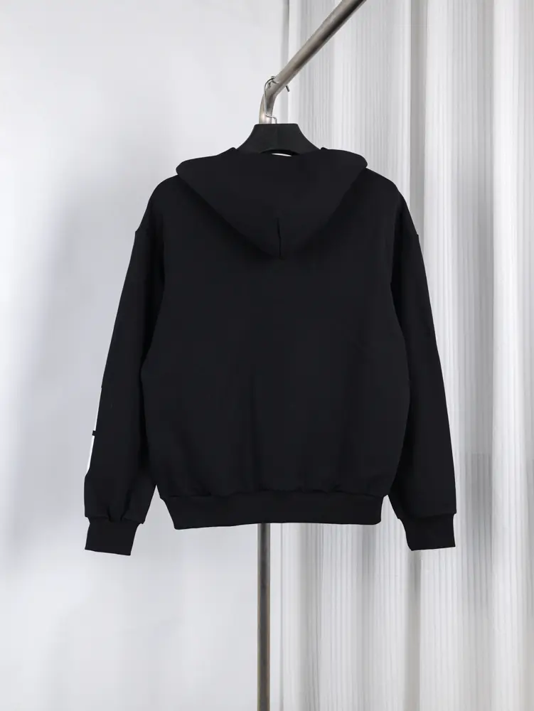 Black back view panorama