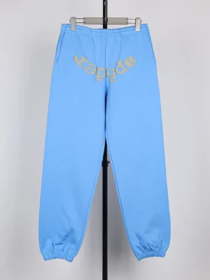 Blue sweatpants (back view)