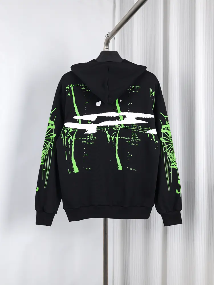 Back view of the hoodie