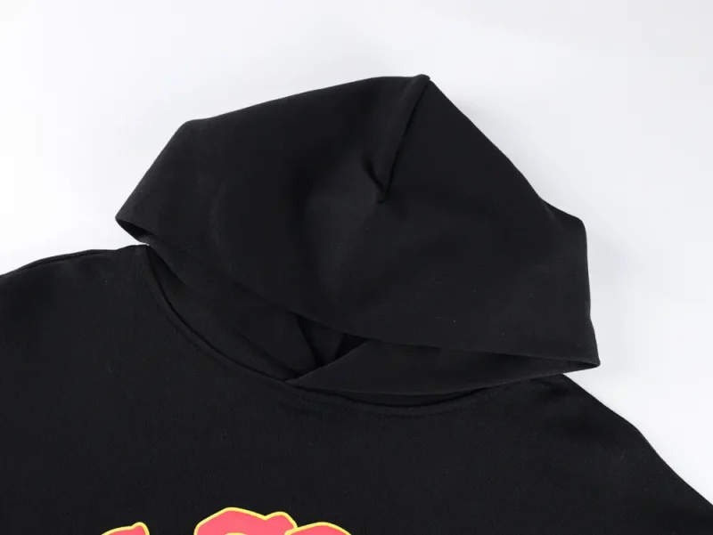 the black hoodie