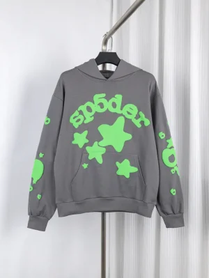 the green pink hoodie