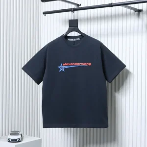 26ss Logo Rhinestone Meteor Print T-Shirt