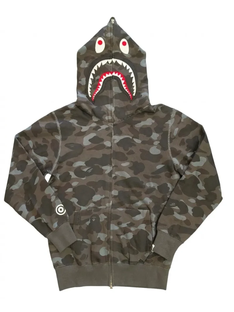 A BATHING APE 1ST CAMO Shark Hoodie