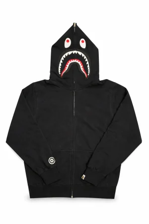 A BATHING APE 1ST CAMO Shark Hoodie color Black