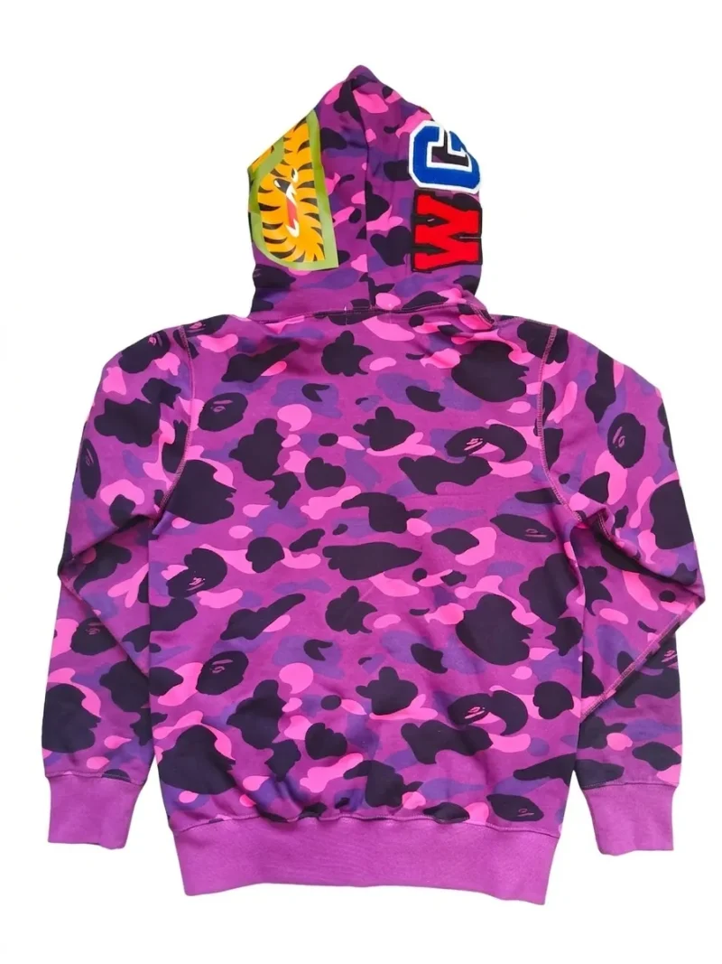 A BATHING APE 1ST CAMO Shark Hoodie - Red