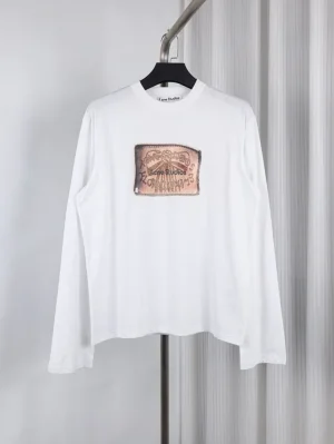 Acne Patch Print Long Sleeve Shirt