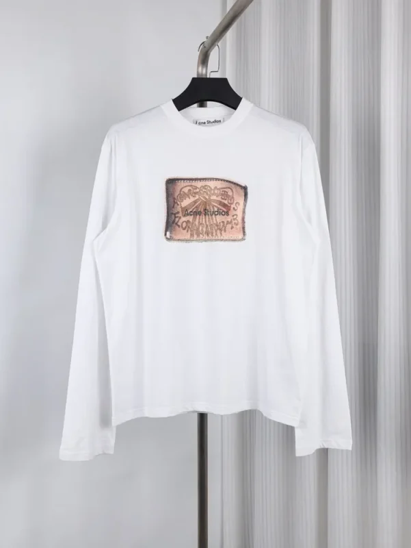 Acne Patch Print Long Sleeve Shirt