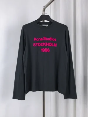 Acne Stockholm 1996 Long Sleeve Shirt color Black