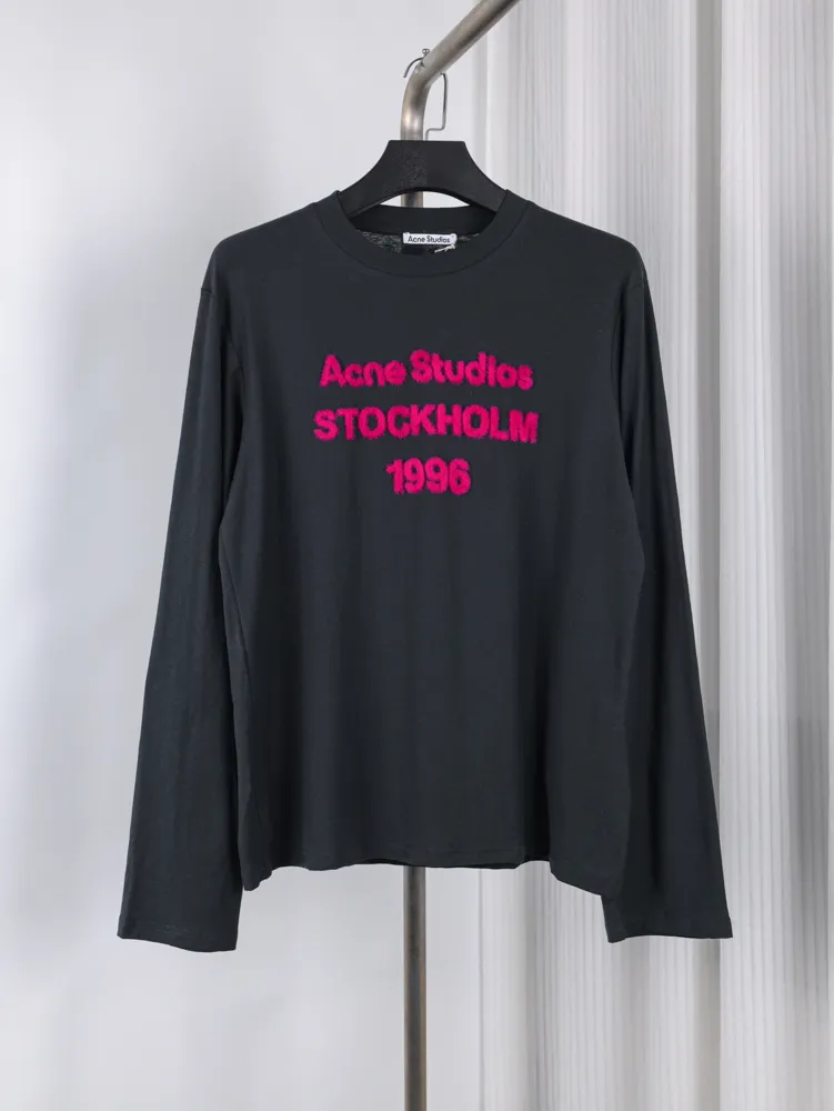 Acne Stockholm 1996 Long Sleeve Shirt color Black