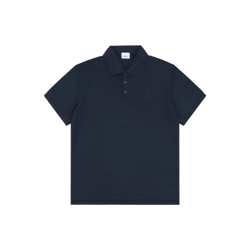 BBR BT Logo Embroidered Polo T-Shirt color Dark Blue