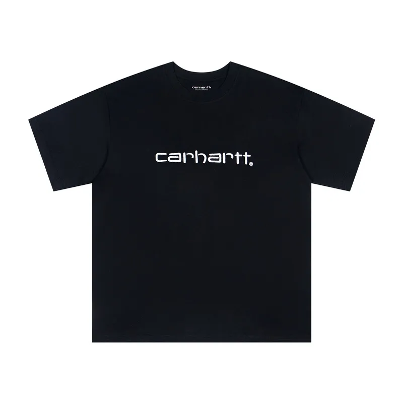 Carhartt Script Logo Embroidered T-Shirt color Black