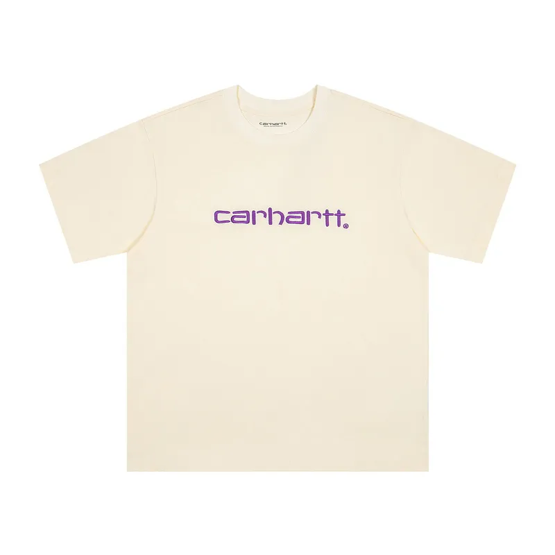 Carhartt Script Logo Embroidered T-Shirt color yellow