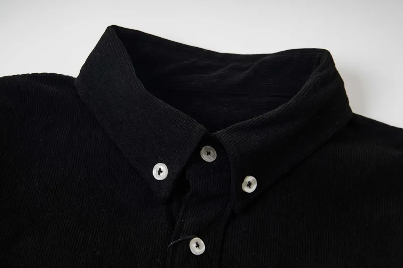 Close up neck with visible buttons