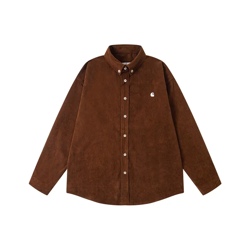 Carhartt WIP Corduroy Logo Embroidery Long Sleeve Shirt