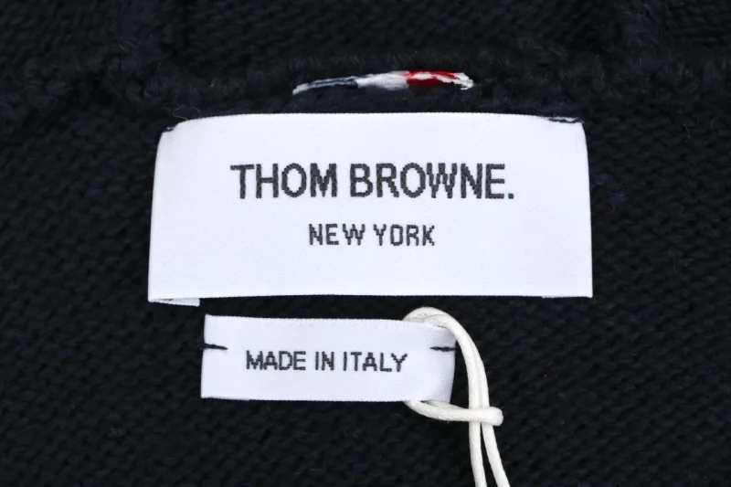 Thom Browne New York jacket interior brand label detail