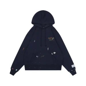 Gallery Dept Blue Purple Graffiti Letter Hoodie