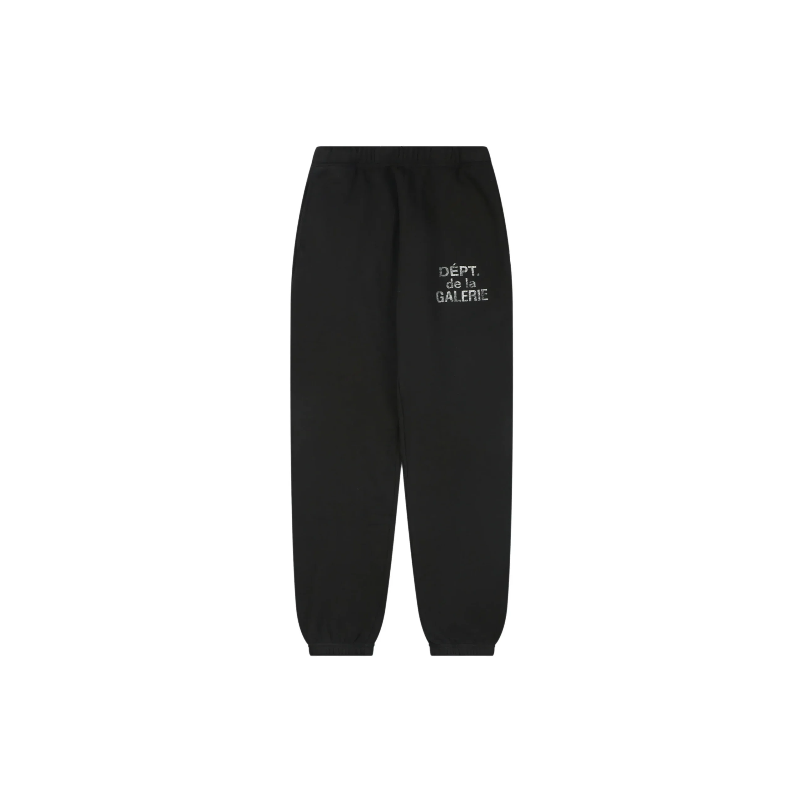 Gallery Dept Distressed French Logo Sweatpants Black