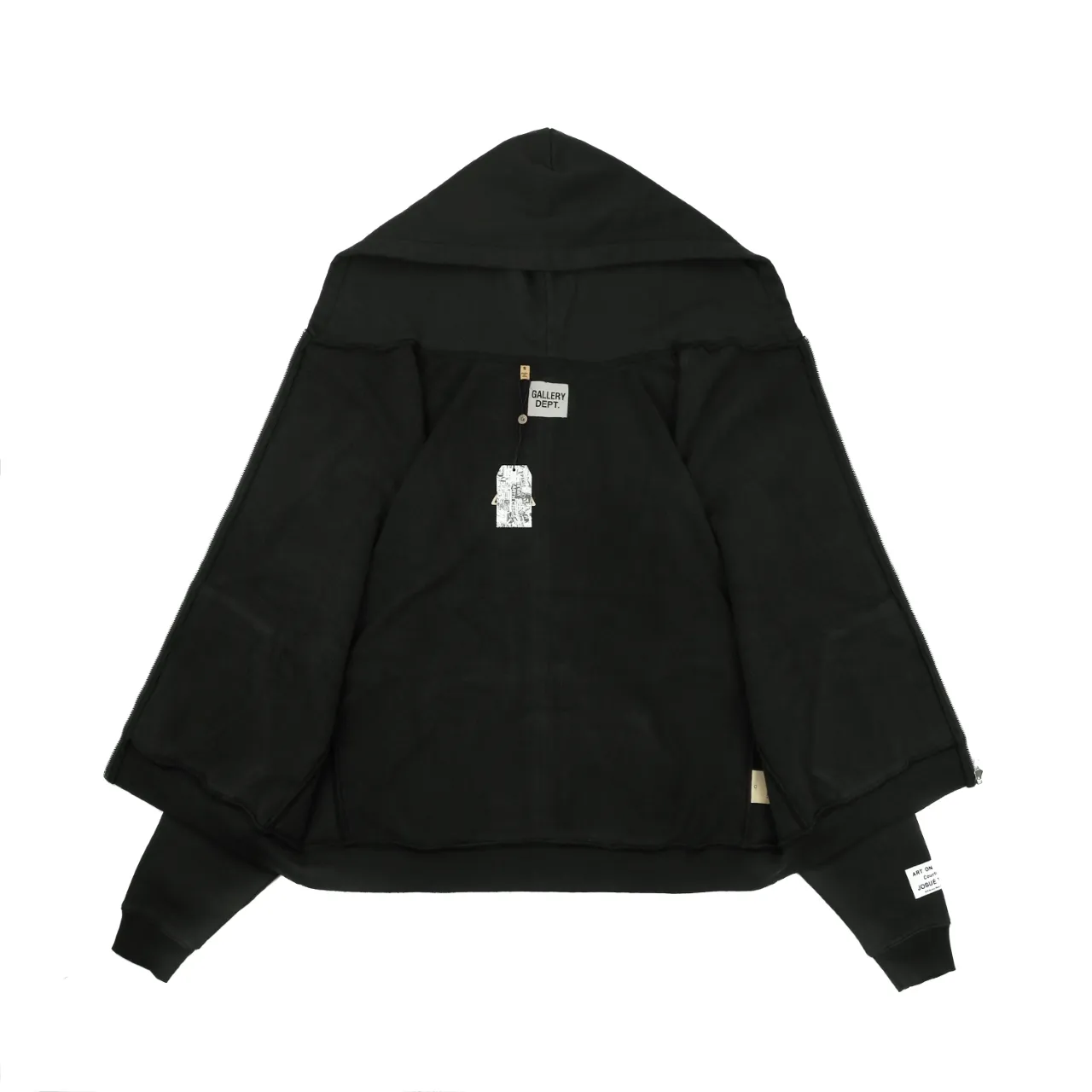 Open detail of hoodie
