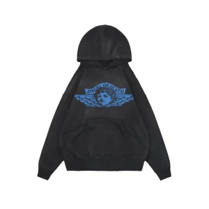 Saint Michael Angel Rebirth Distressed Hoodie