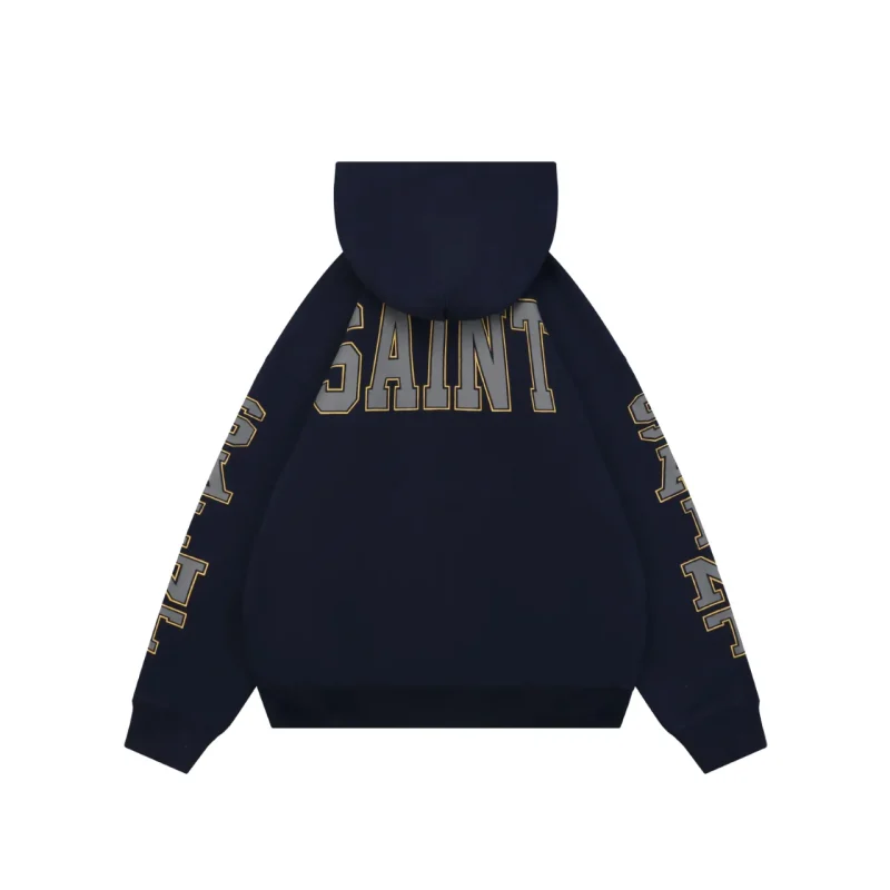 Saint Michael Reflective Angel Medal Hoodie Back Detail