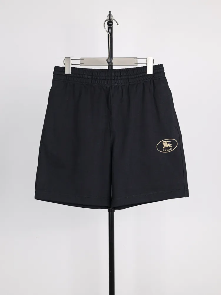 BBR Horse Logo Cotton Shorts color Black