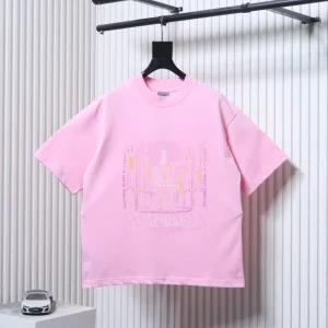 BLCG Fountain Logo Print Cotton T-Shirt