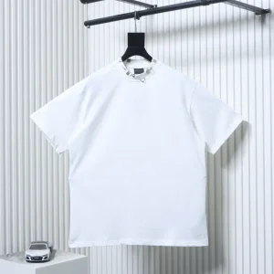 BLCG Pierced Neck Hardware Cotton T-Shirt