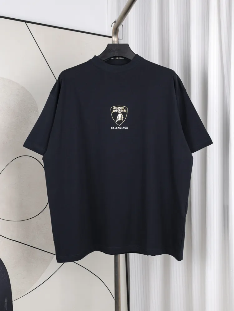 BLCG Racing Logo Print Cotton T-Shirt