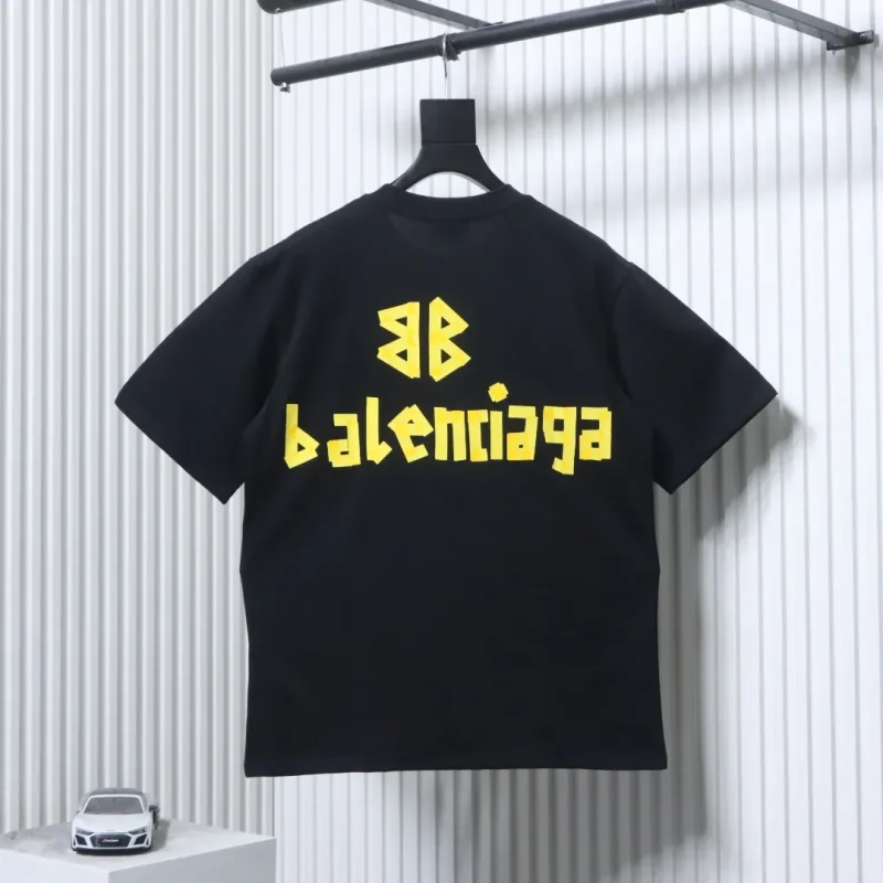 BLCG Tape Print T-Shirt - Black - Back