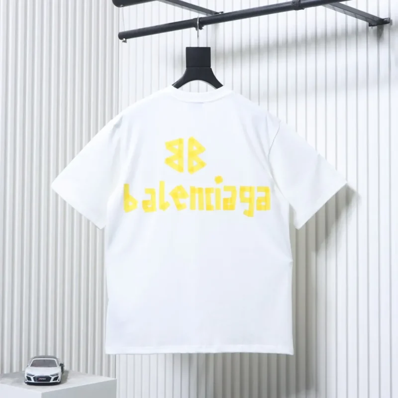 BLCG Tape Print T-Shirt - White - Back