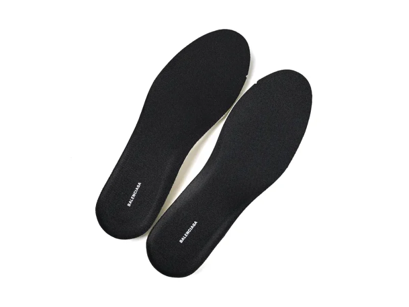 Black fabric insoles with smooth texture, designed for comfortable footwear support.