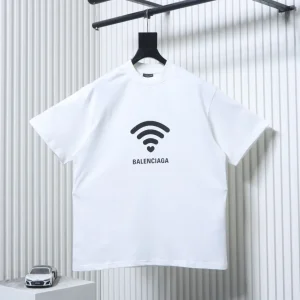 BLCG Wifi Heart Graphic Cotton Short Sleeve T-Shirt