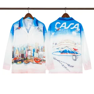 C-Blanca Casa Cafe Japanese Cuisine Silk Shirt
