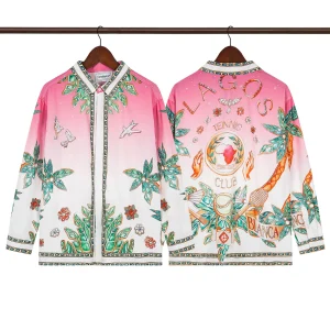 C-Blanca 'Lagos Tennis Club' Gradient Silk Shirt