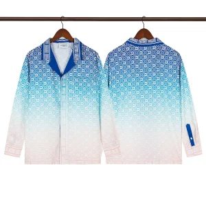 C-Blanca Monogram Gradient Silk Shirt