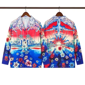 C-Blanca Surreal Dream Long-Sleeve Silk Shirt
